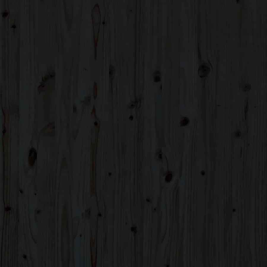 Tête de lit murale Noir 96x3x91,5 cm Bois massif de pin - 7