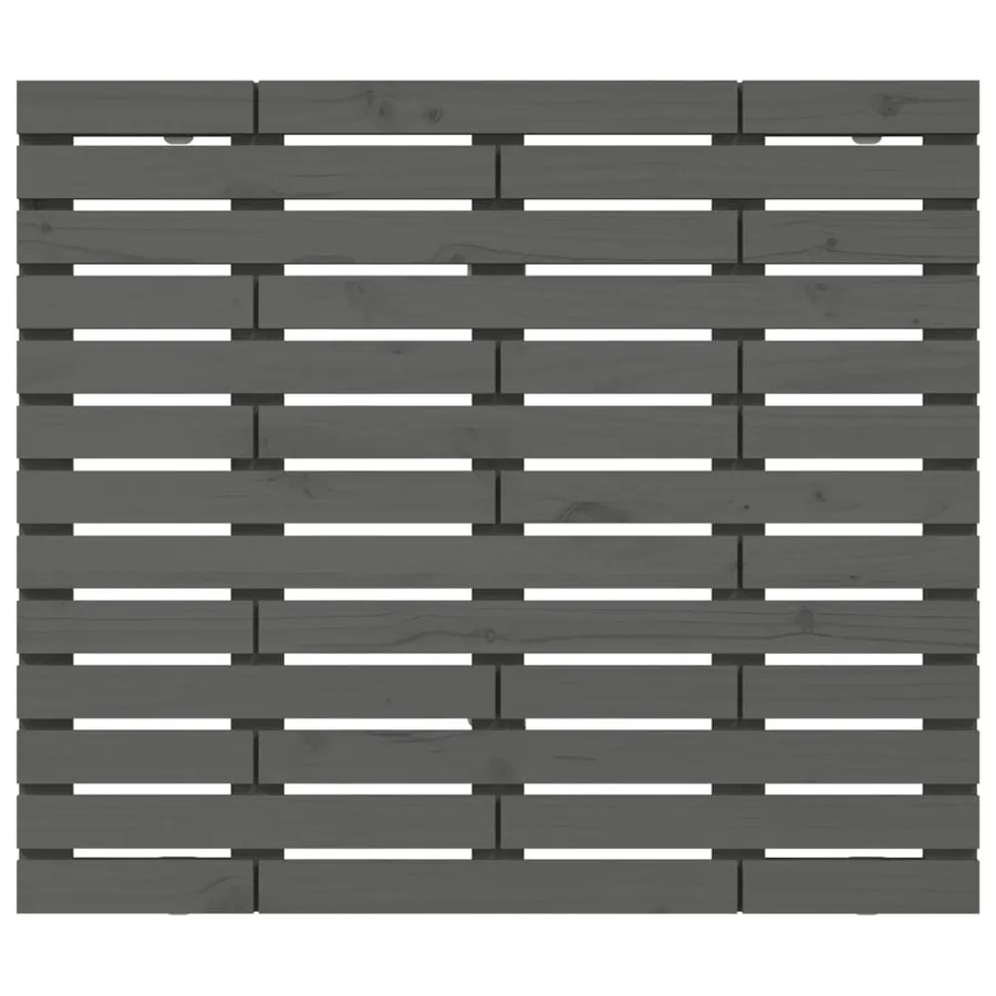 Tête de lit murale Gris 96x3x91,5 cm Bois massif de pin - 4