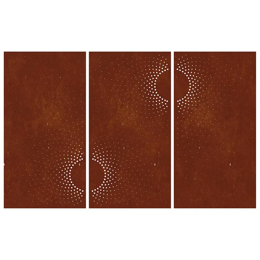 Décorations murales jardin 3 pcs 105x55 cm design du soleil - 4