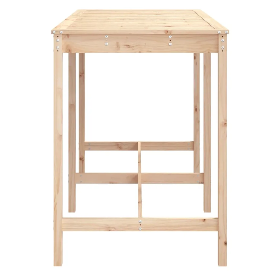 Table de jardin 159,5x82,5x110 cm bois massif de pin - 5