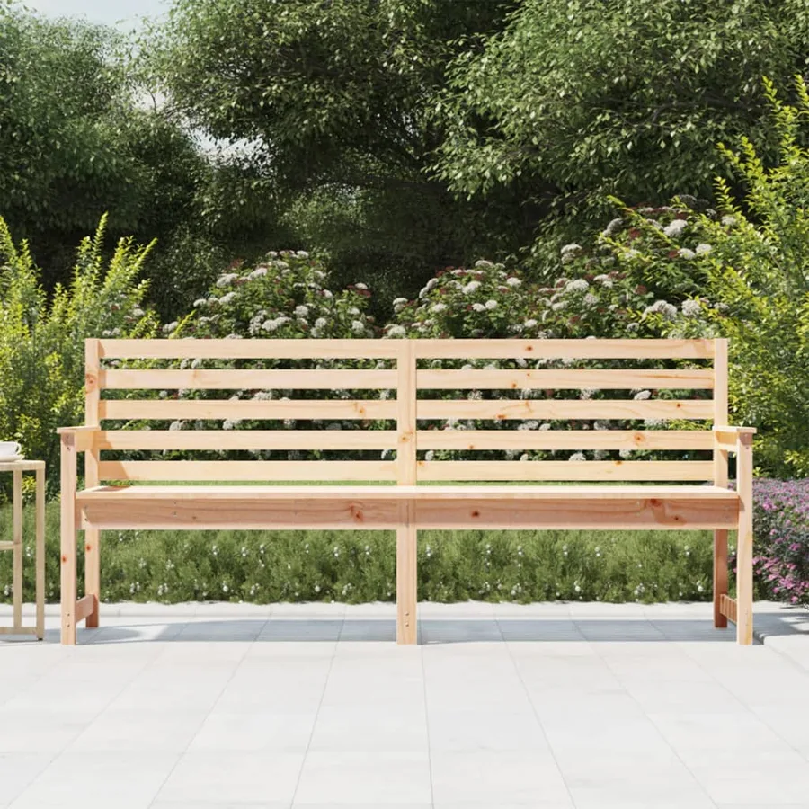 Banc de jardin 203,5x48x91,5 cm bois massif de pin - 3