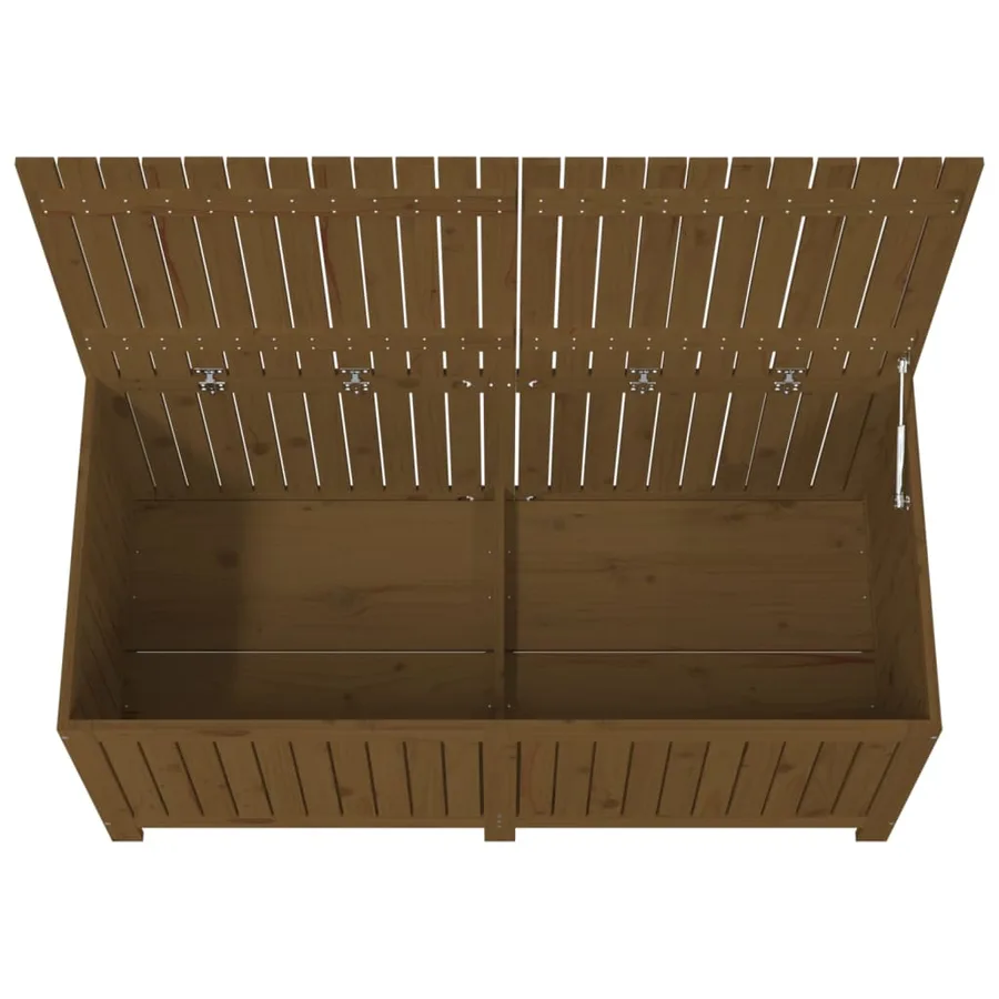 Boîte de rangement de jardin Marron miel 147x68x64 cm Bois pin - 8