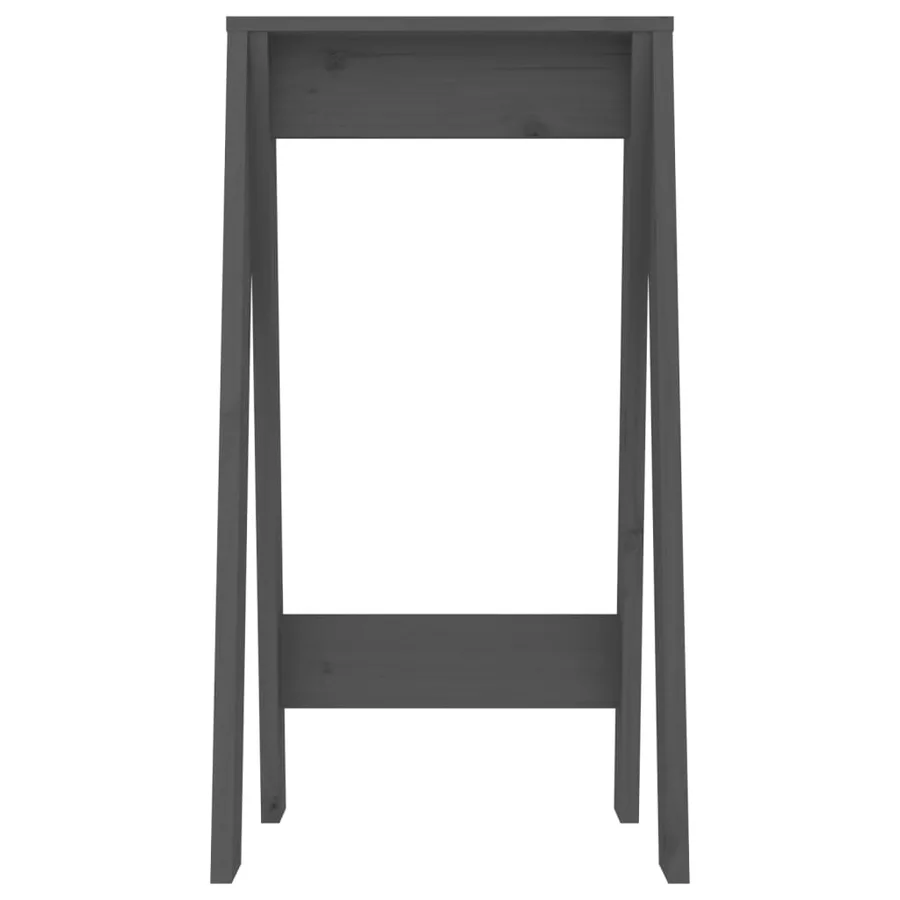 Tabourets 2 pcs Gris 40x40x75 cm Bois massif de pin - 6