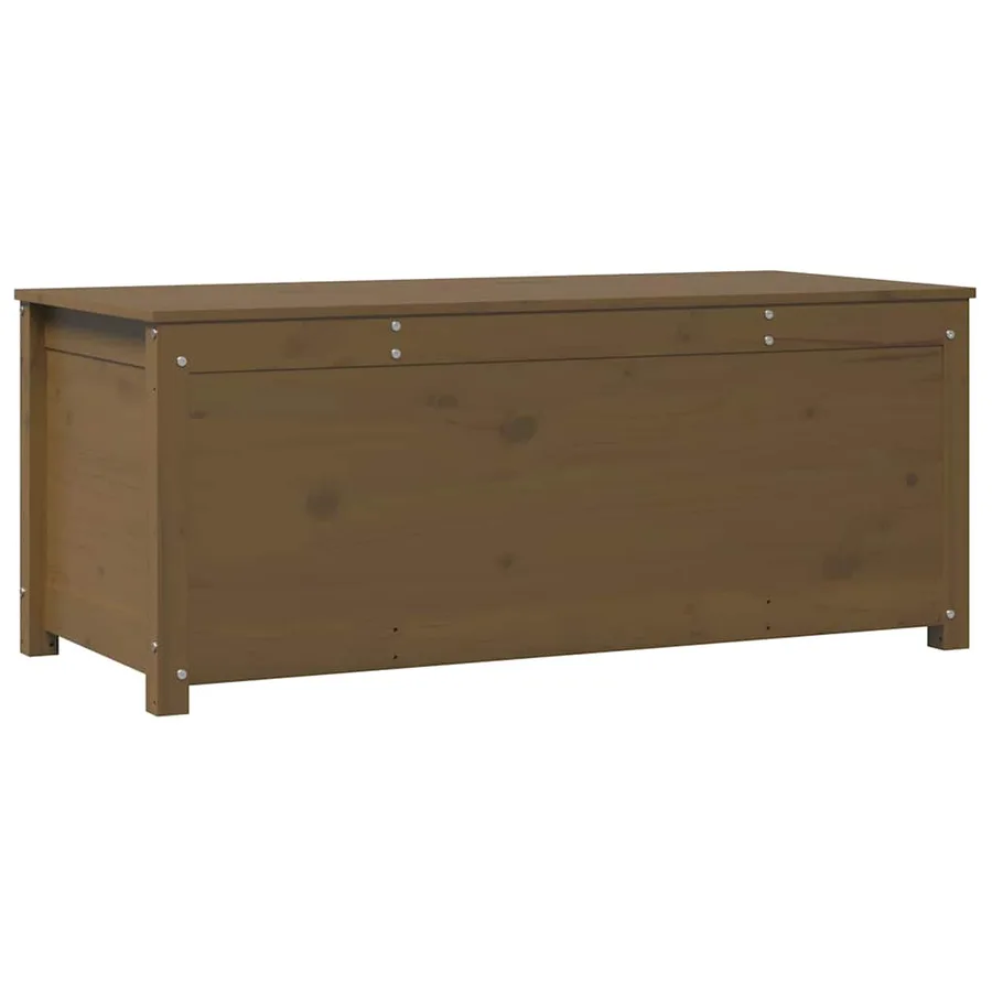 Boîte de rangement Marron miel 110x50x45,5cm Bois massif de pin - 2