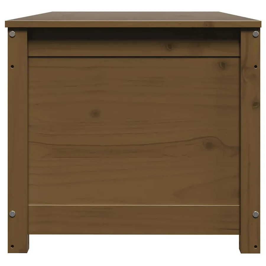 Boîte de rangement Marron miel 110x50x45,5cm Bois massif de pin - 6