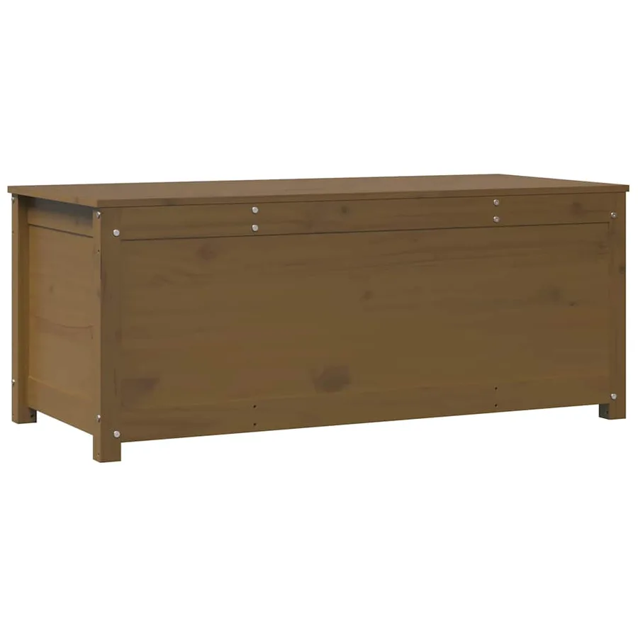 Boîte de rangement Marron miel 110x50x45,5cm Bois massif de pin - 7