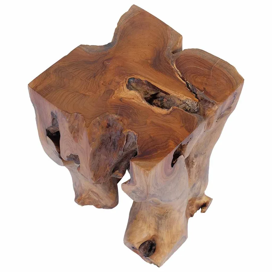 Tabouret Bois de teck massif - 10