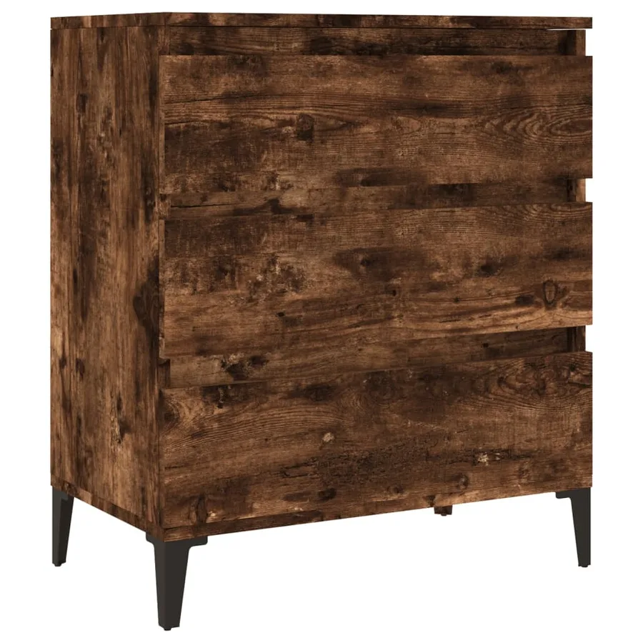 Buffet Chêne fumé 60x35x70 cm Bois d'ingénierie - 2