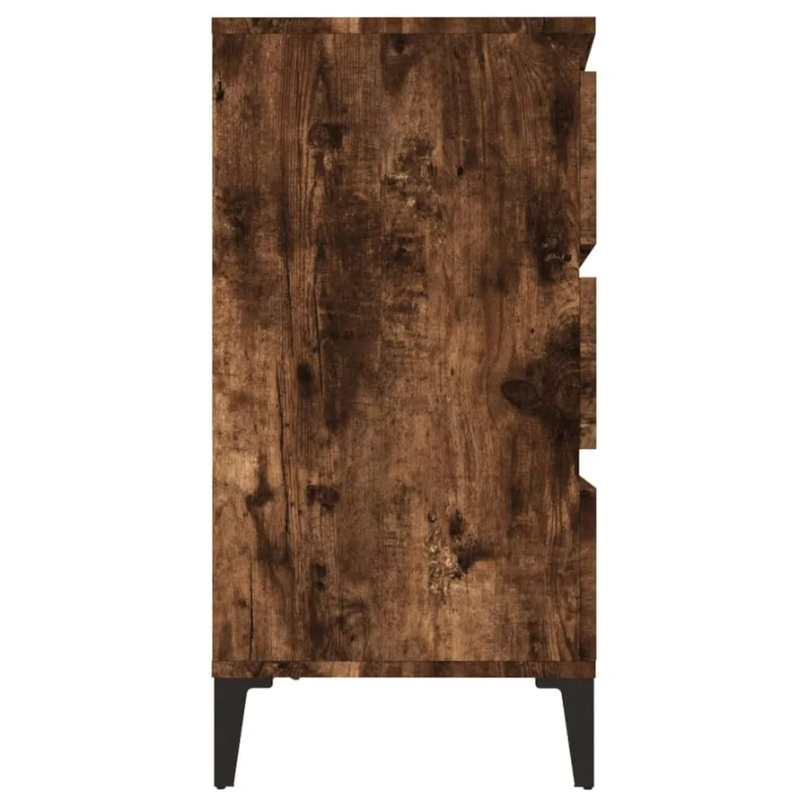 Buffet Chêne fumé 60x35x70 cm Bois d'ingénierie - 6