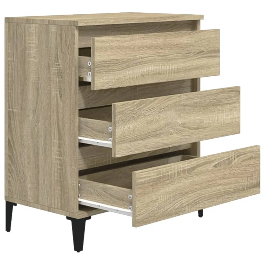 Buffet Chêne sonoma 60x35x70 cm Bois d'ingénierie - 7