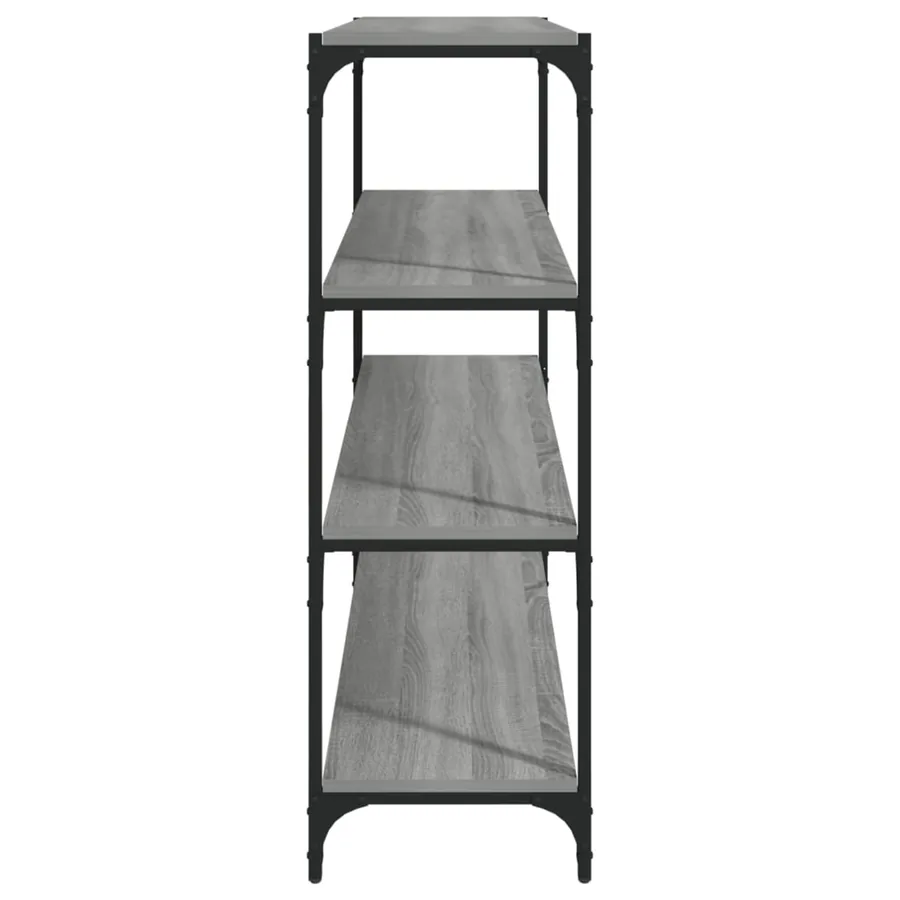 Bibliothèque Sonoma gris 100x33x100 cm Bois d'ingénierie acier - 6