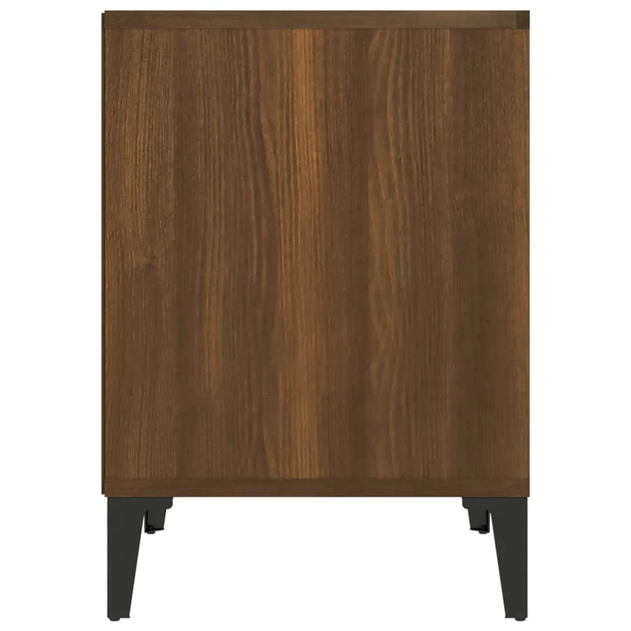 Tables de chevet 2 pcs Chêne marron 40x35x50 cm - 7