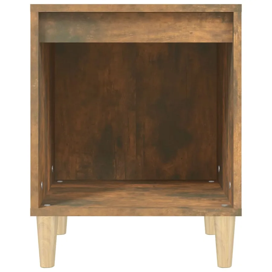 Table de chevet Chêne fumé 40x35x50 cm - 5