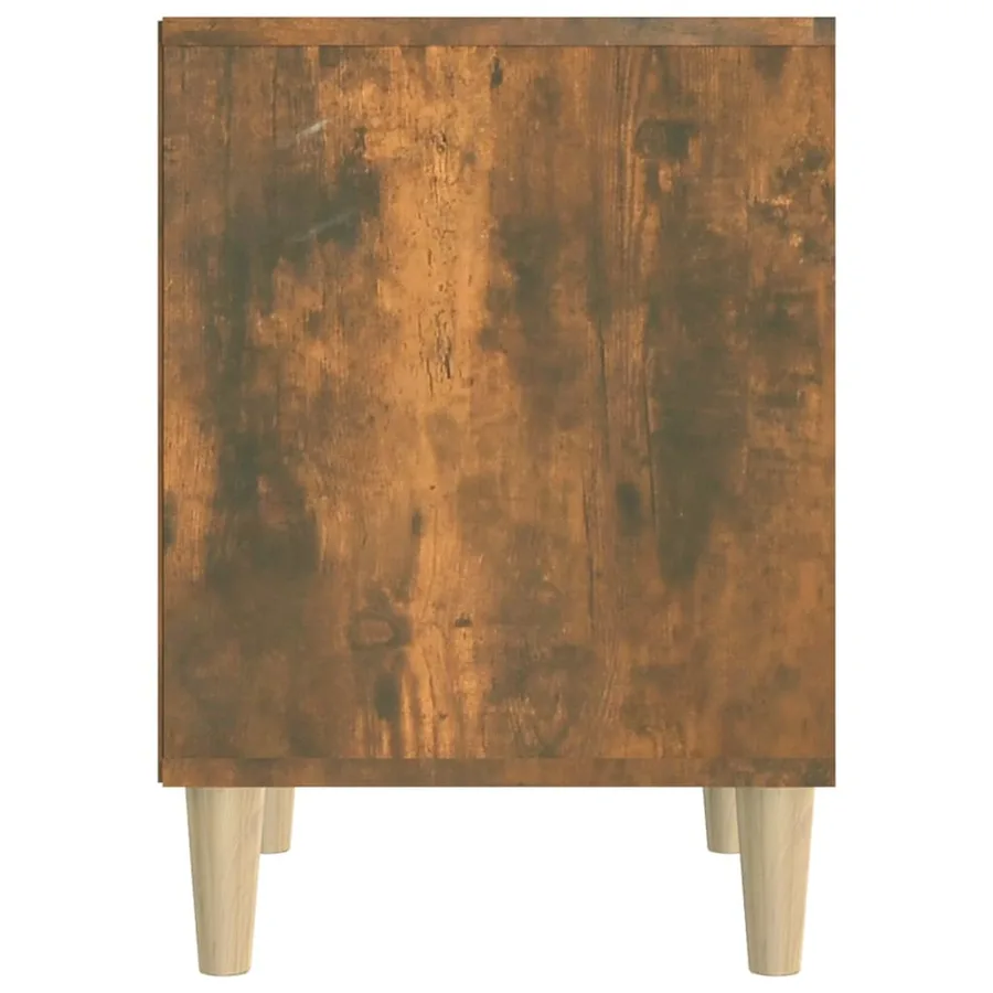 Table de chevet Chêne fumé 40x35x50 cm - 6