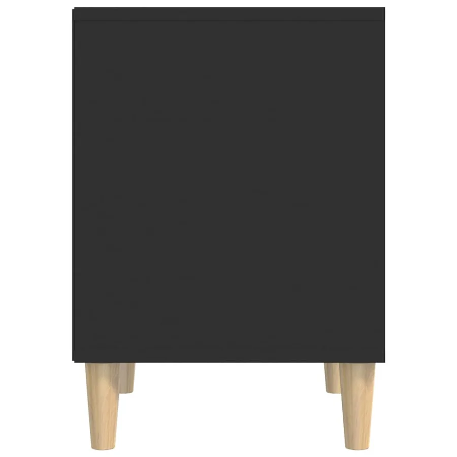 Tables de chevet 2 pcs Noir 40x35x50 cm - 7