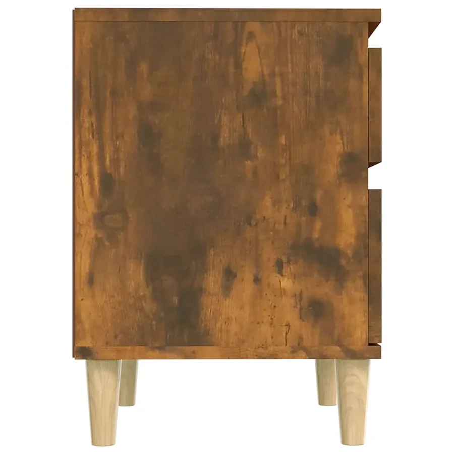 Tables de chevet 2 pcs Chêne fumé 40x35x50 cm - 7