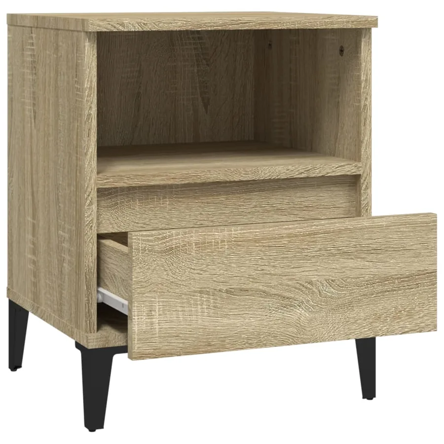Table de chevet Chêne sonoma 40x35x50 cm - 7