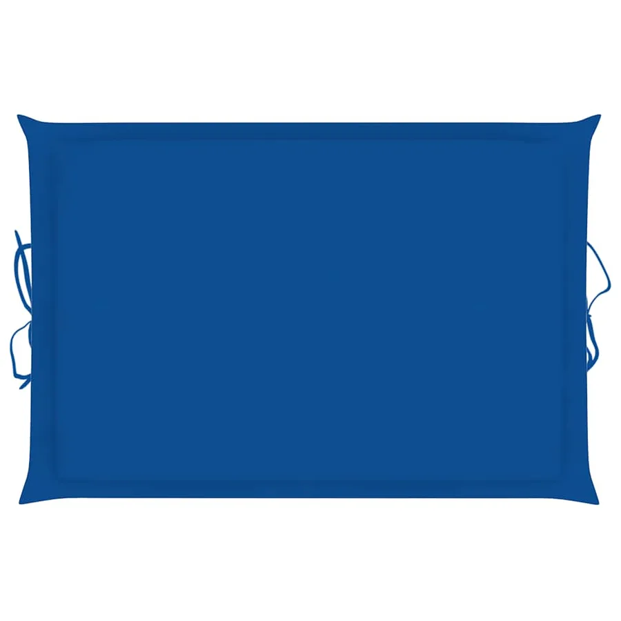 Chaise longue à bascule avec coussin Bois de teck solide - 16