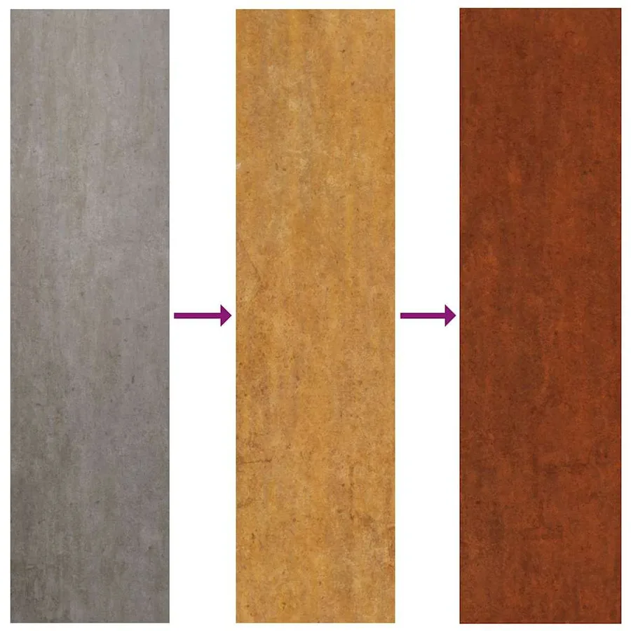 Jardinière 62x47x46 cm acier corten - 9