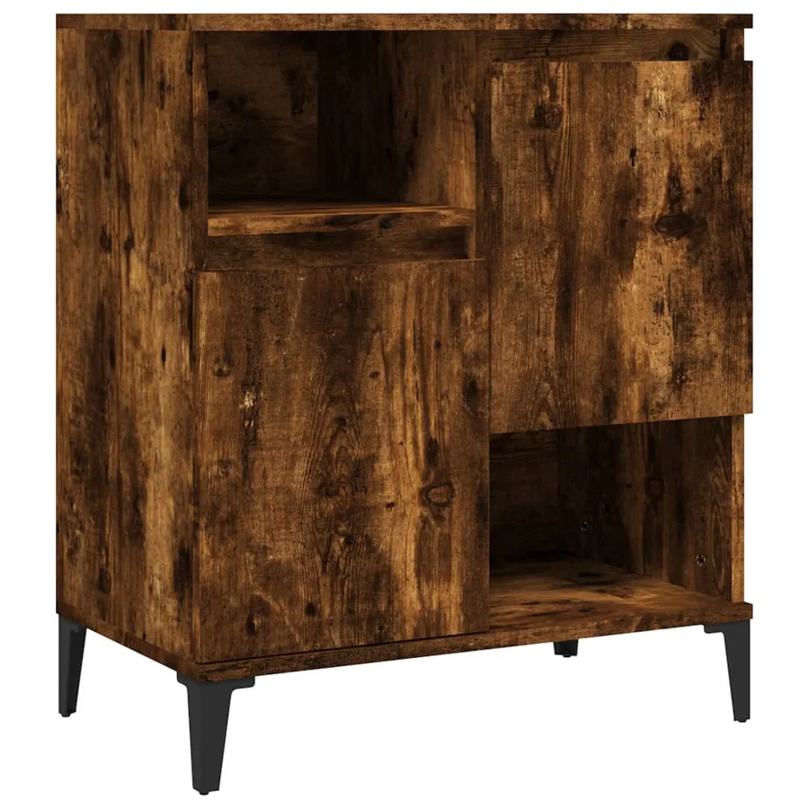 Buffet Chêne fumé 60x35x70 cm Bois d'ingénierie - 2
