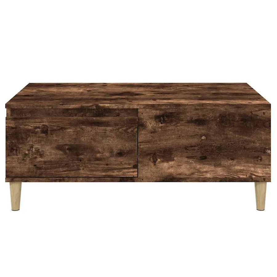 Table basse Chêne fumé 90x50x36,5 cm Bois d'ingénierie - 7