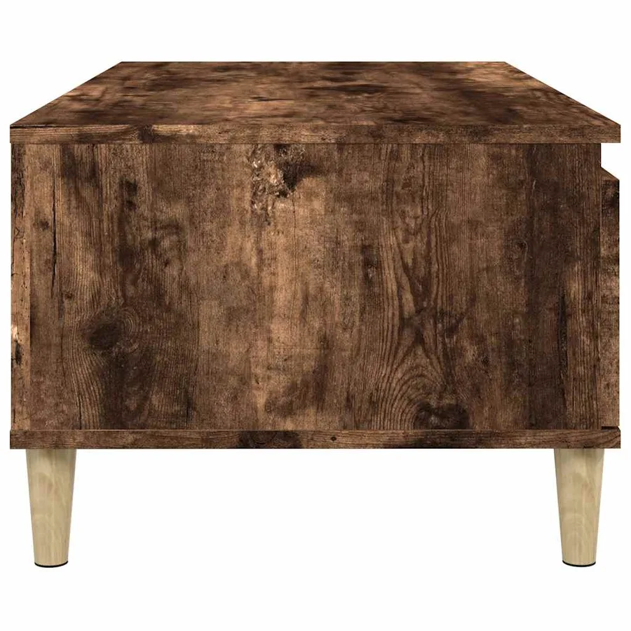Table basse Chêne fumé 90x50x36,5 cm Bois d'ingénierie - 8