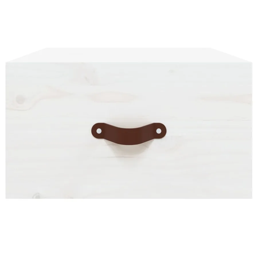 Table de chevet murale Blanc 40x29,5x22 cm - 5