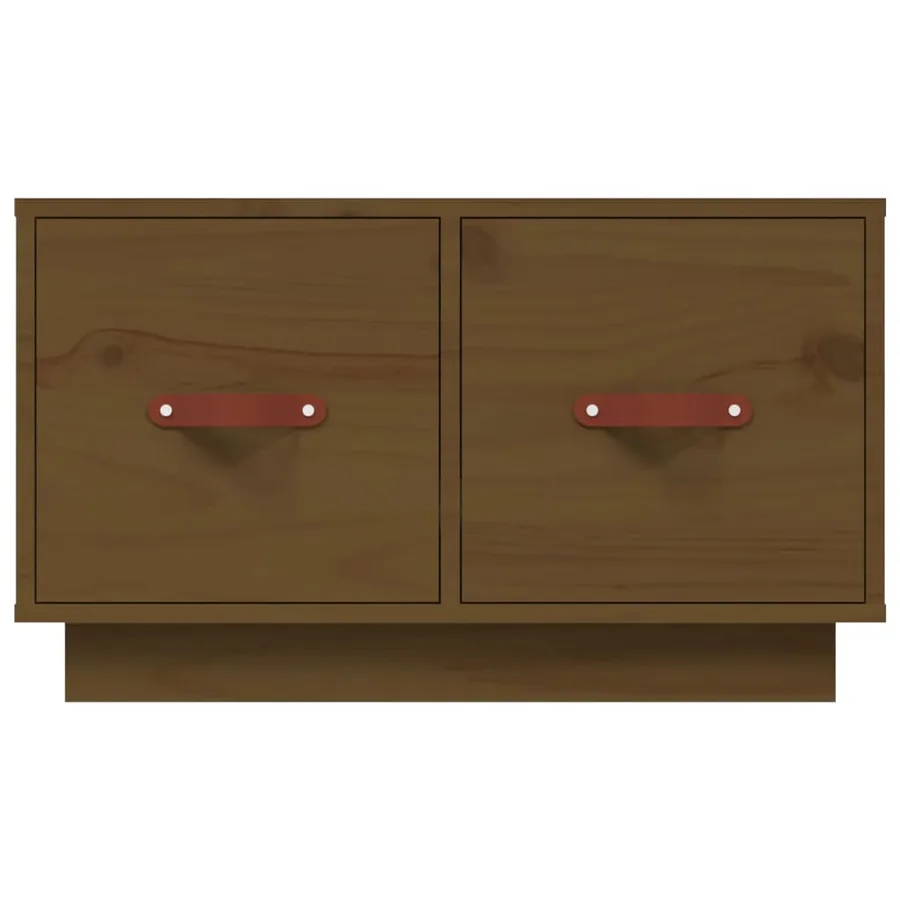Table basse Marron miel 60x53x35 cm Bois massif de pin - 6