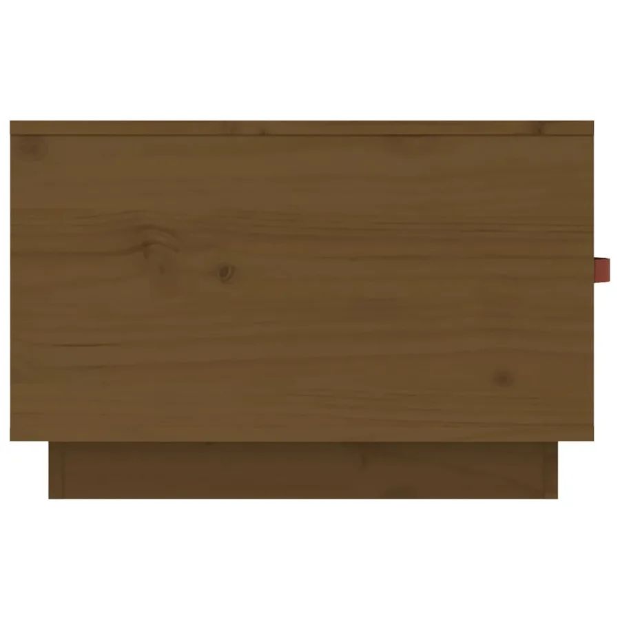 Table basse Marron miel 60x53x35 cm Bois massif de pin - 8
