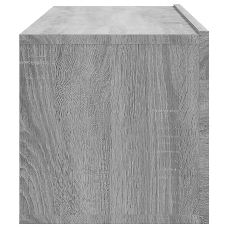 Meubles TV muraux 2pcs sonoma gris 100x30x30 cm bois ingénierie - 8