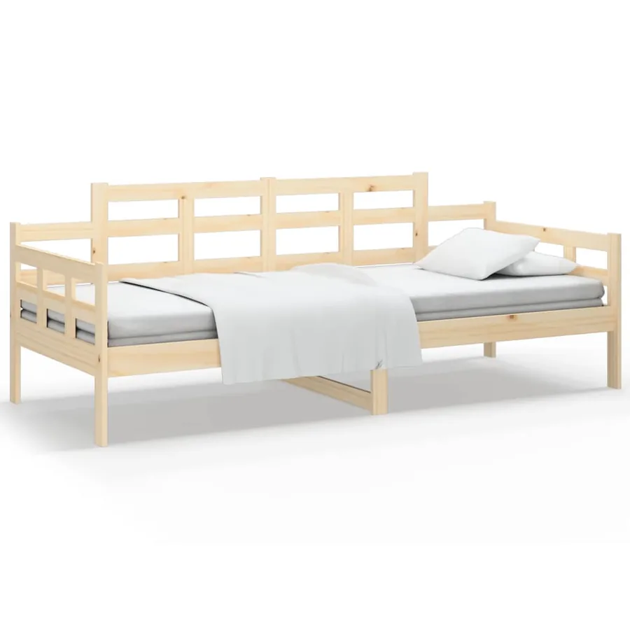 Lit de jour sans matelas bois de pin massif 90x190 cm - 2