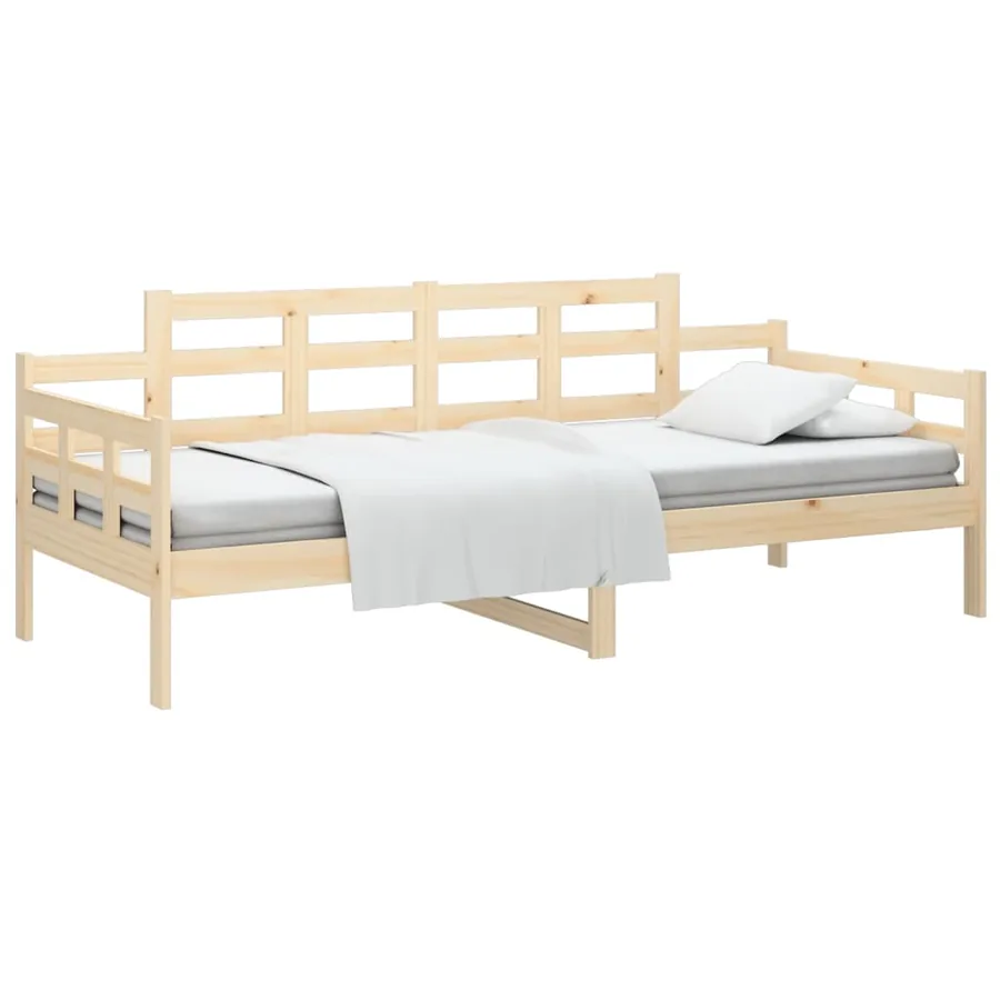 Lit de jour sans matelas bois de pin massif 90x190 cm - 3