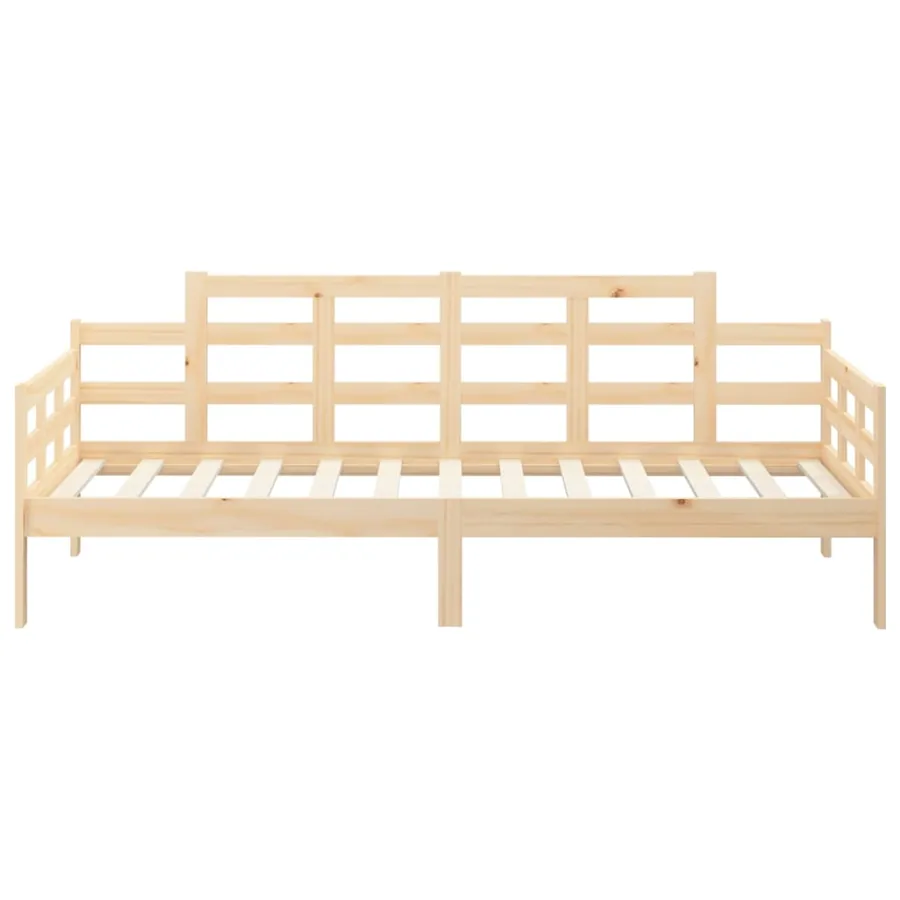 Lit de jour sans matelas bois de pin massif 90x190 cm - 5