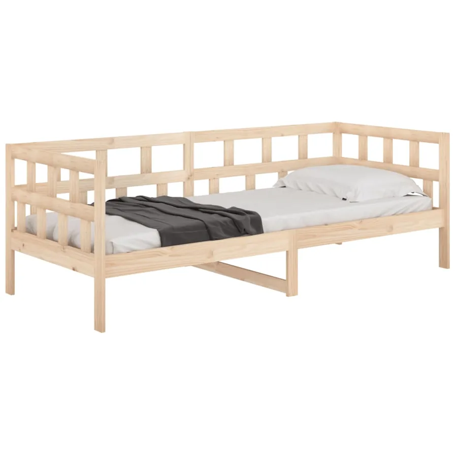 Lit de jour sans matelas bois de pin massif 90x200 cm - 6