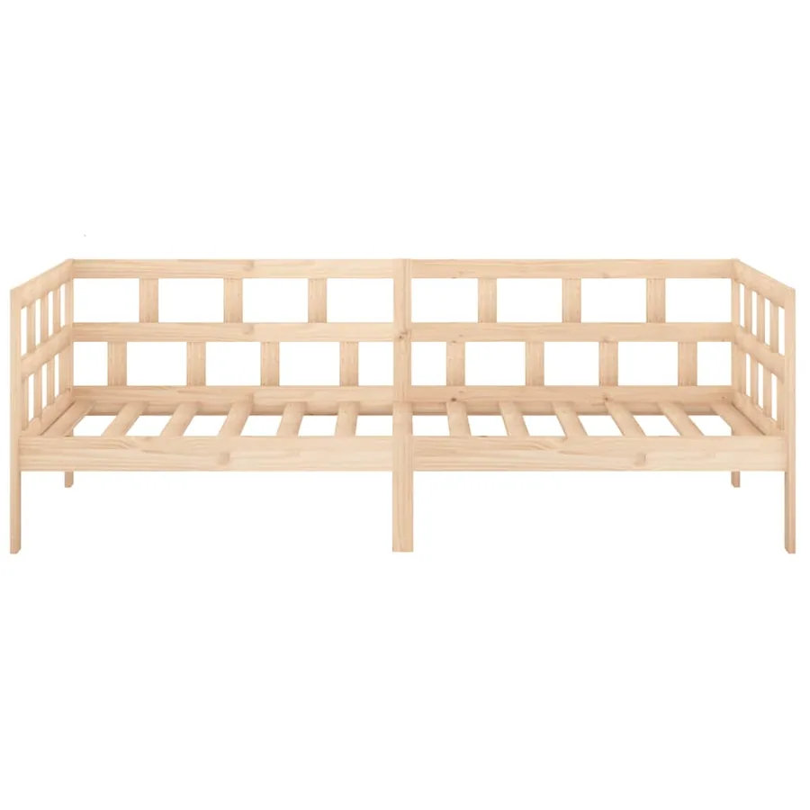 Lit de jour sans matelas bois de pin massif 90x200 cm - 8