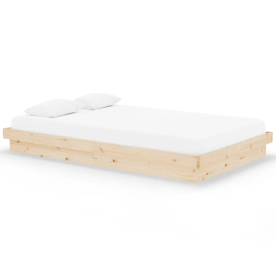 Cadre de lit Bois massif 120x200 cm - 2
