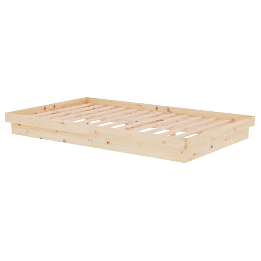 Cadre de lit Bois massif 120x200 cm - 4