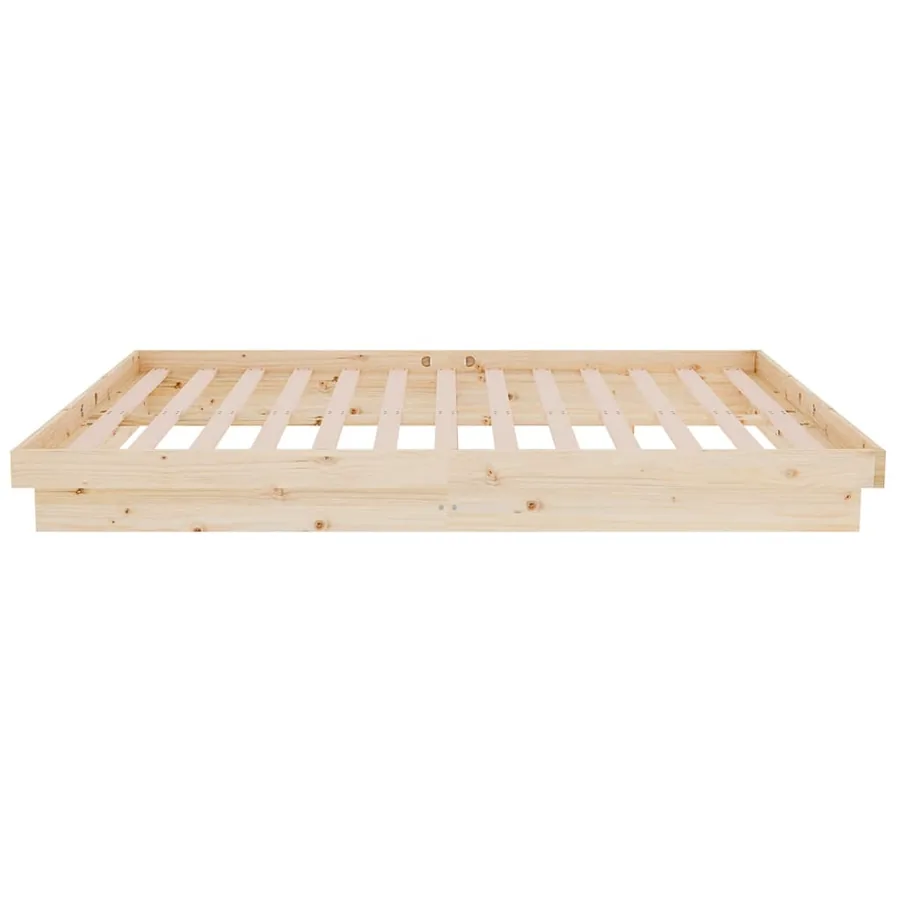Cadre de lit Bois massif 120x200 cm - 6