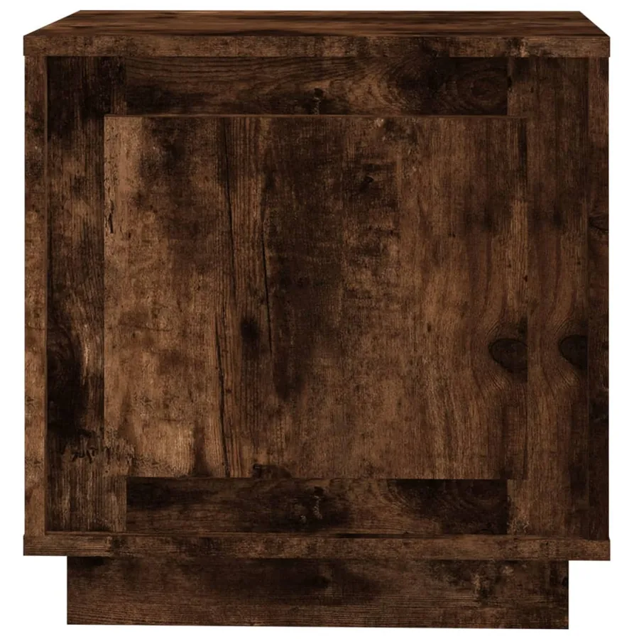 Tables de chevet 2 pcs chêne fumé 44x35x45 cm bois d'ingénierie - 7