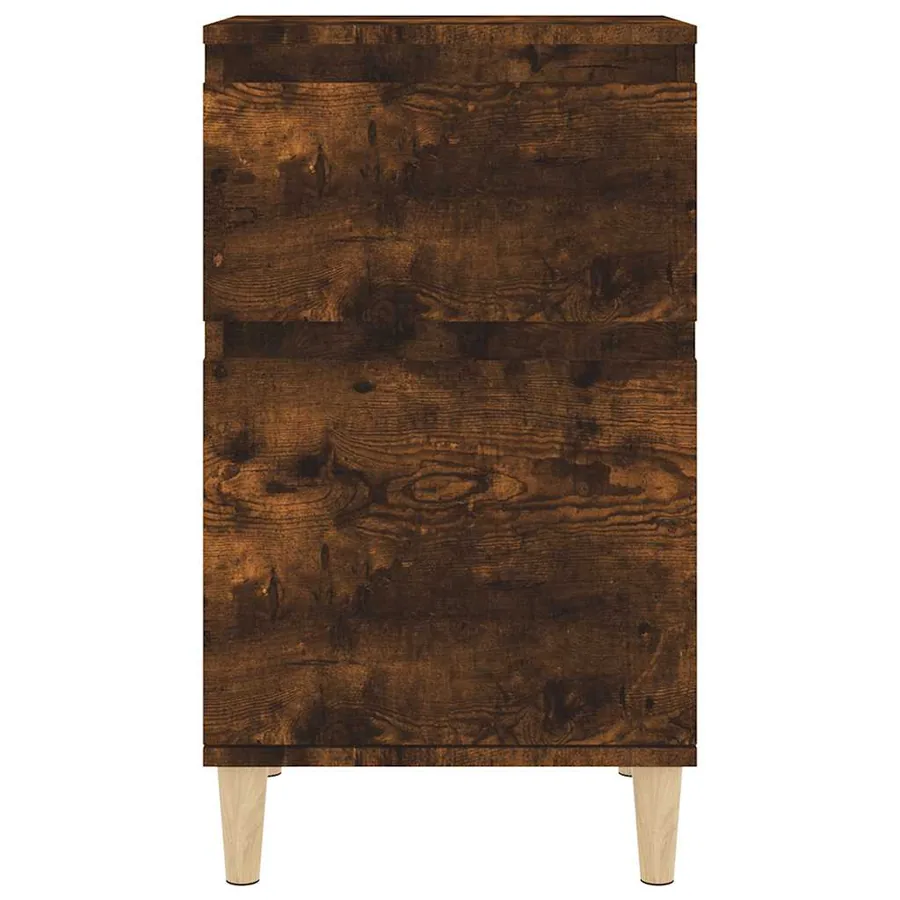 Tables de chevet 2 pcs chêne fumé 40x35x70 cm - 6