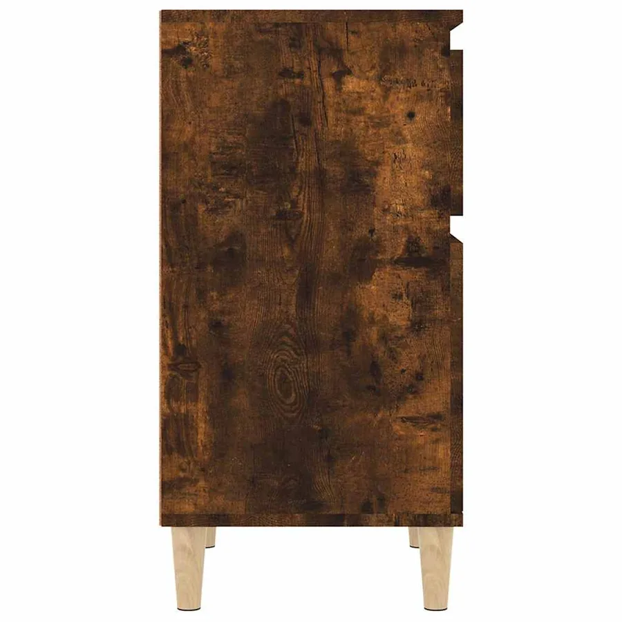 Tables de chevet 2 pcs chêne fumé 40x35x70 cm - 7