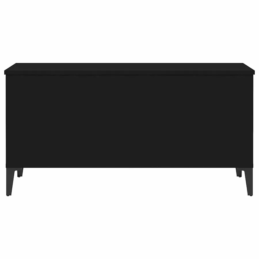 Table basse Noir 90x44,5x45 cm Bois d'ingénierie - 5