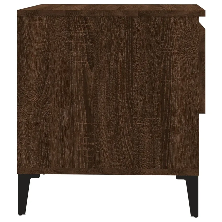 Tables d'appoint 2 pcs Chêne marron 50x46x50 cm Bois ingénierie - 9