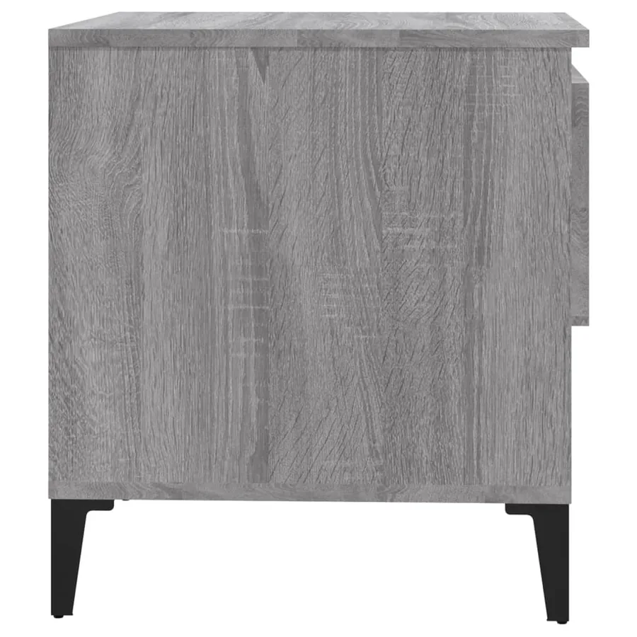 Tables d'appoint 2 pcs Sonoma gris 50x46x50 cm Bois ingénierie - 9