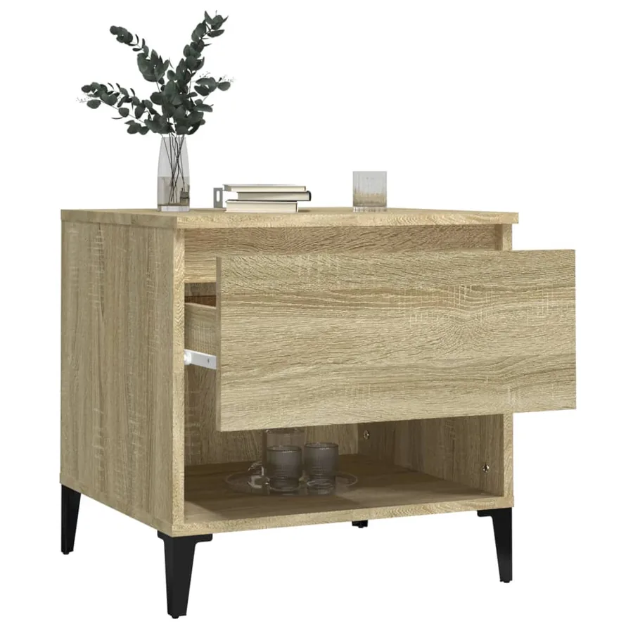 Table d'appoint Chêne sonoma 50x46x50 cm Bois d'ingénierie - 5