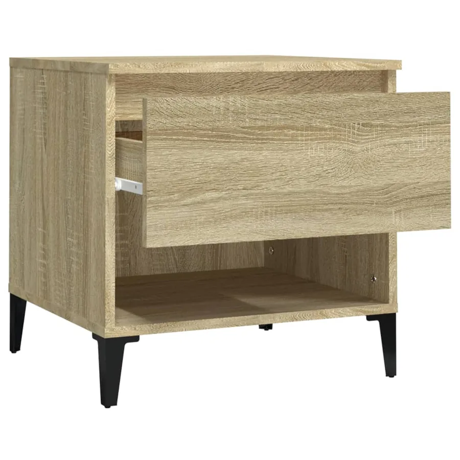 Table d'appoint Chêne sonoma 50x46x50 cm Bois d'ingénierie - 7