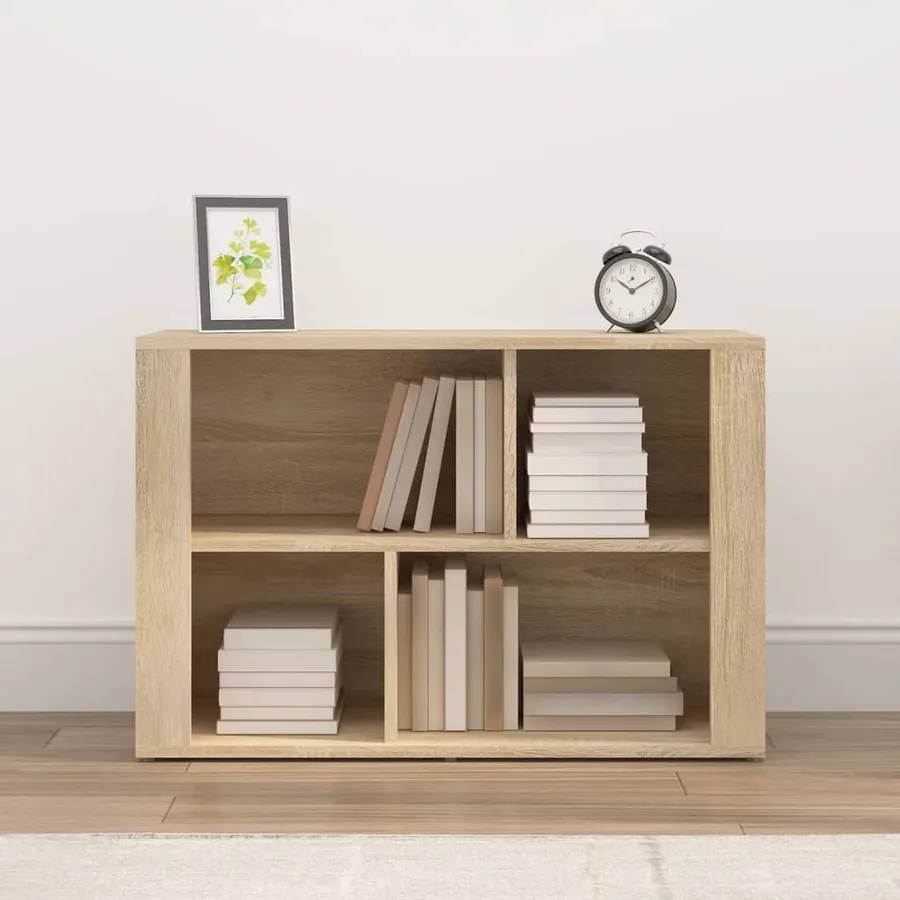 Buffet Chêne sonoma 80x30x54 cm Bois d'ingénierie - 3