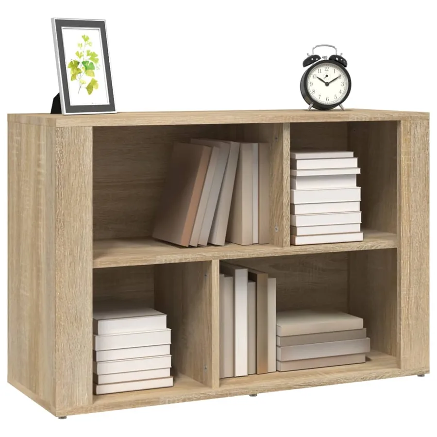 Buffet Chêne sonoma 80x30x54 cm Bois d'ingénierie - 4