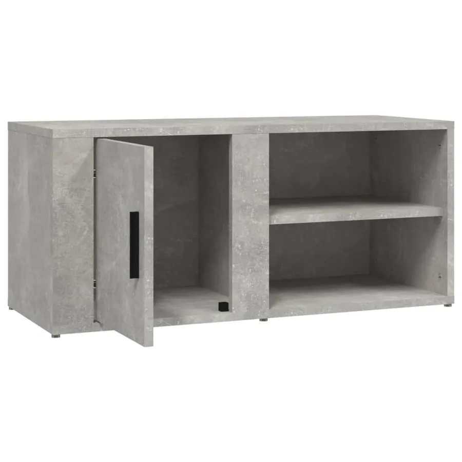 Meubles TV 2 pcs Gris béton 80x31,5x36 cm Bois d'ingénierie - 9