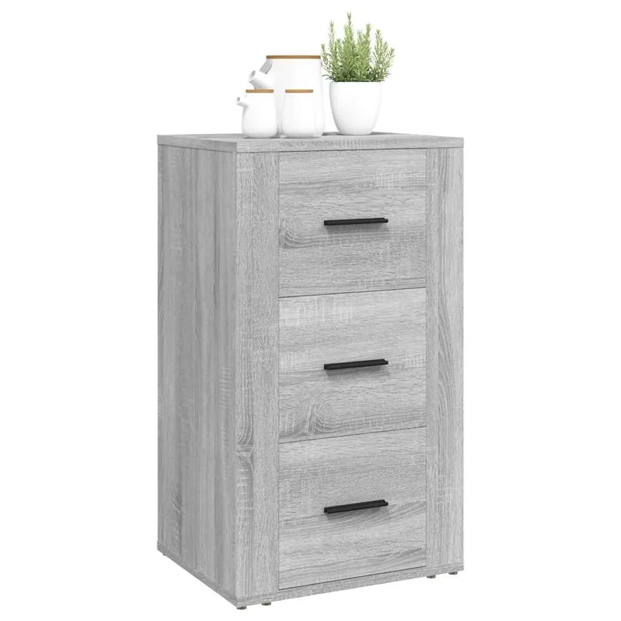 Buffet Sonoma gris 40x33x70 cm Bois d'ingénierie - 5